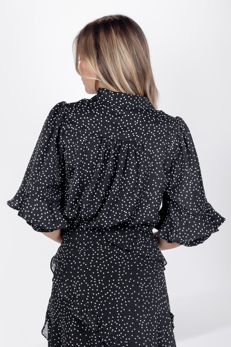 Alma Top (Black Polka Dot) - Top - Yakira Bella