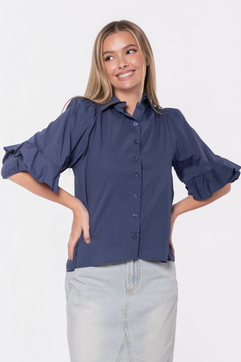 Alma Top (Dark Blue) - Top - Yakira Bella