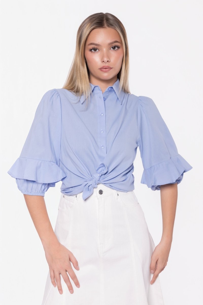 Alma Top (Light Blue) - Top - Yakira Bella