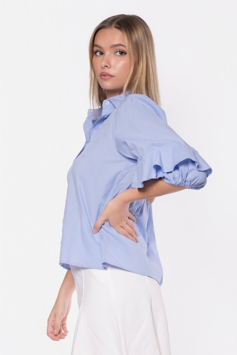Alma Top (Light Blue) - Top - Yakira Bella