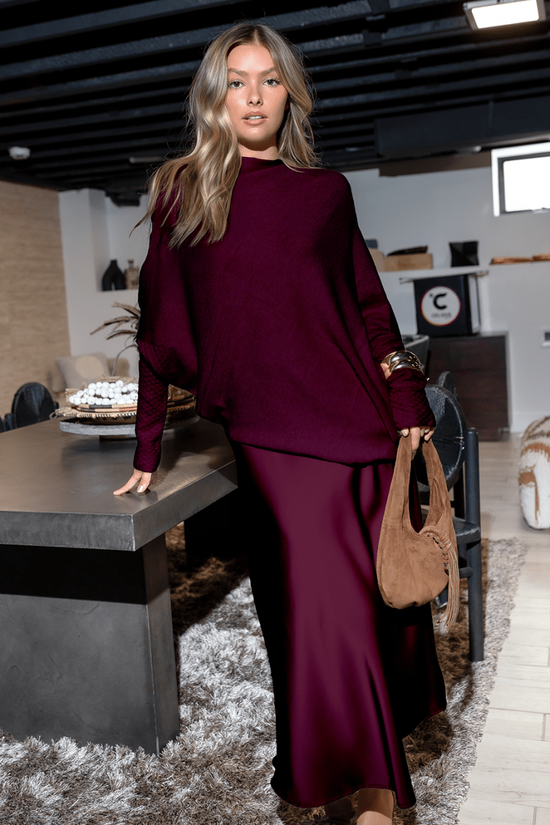 Alora Top ( Burgundy) - Top - Yakira Bella