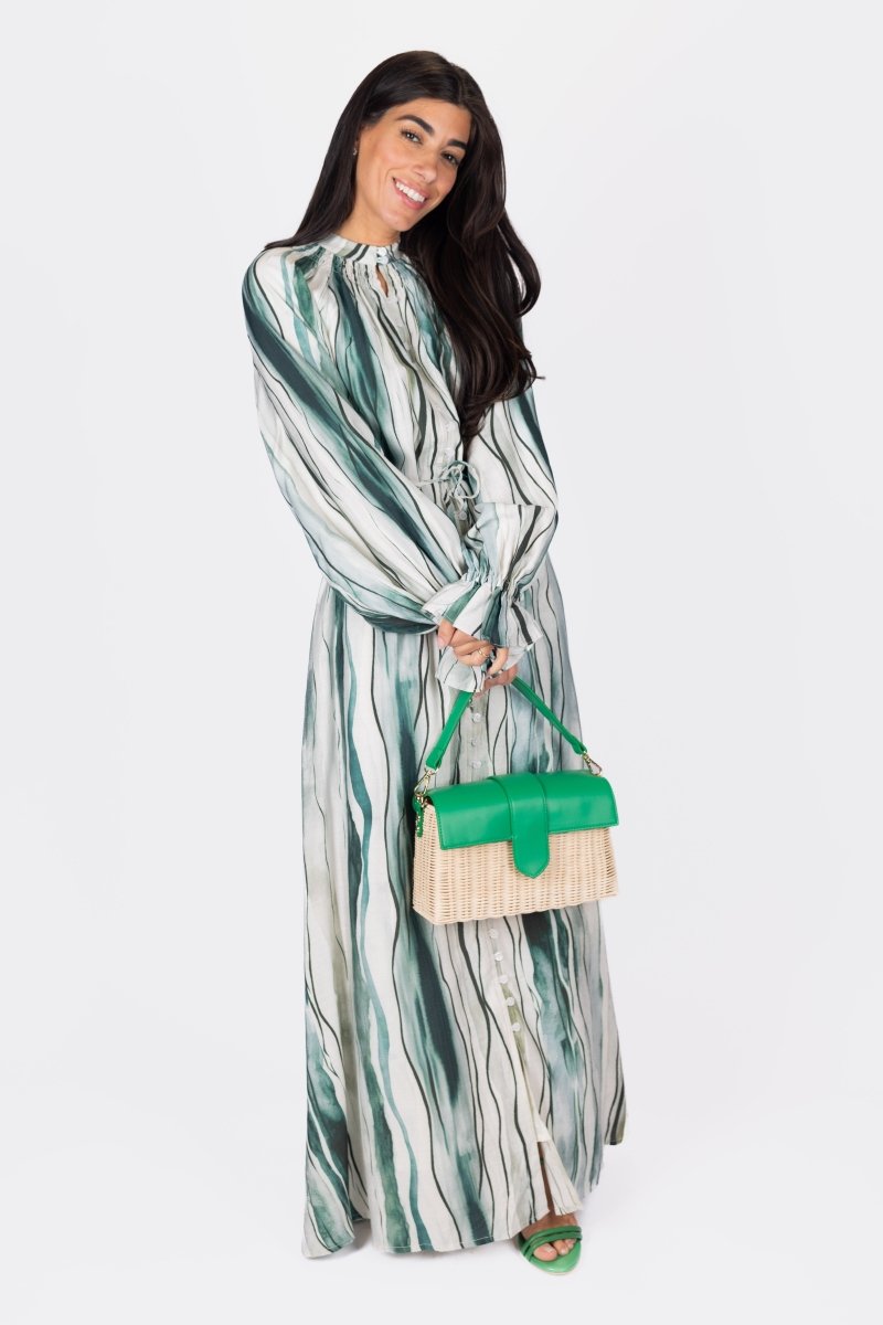AMAIA DRESS (GREEN) - Dress - Yakira Bella