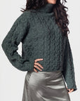 AMALFI SWEATER (GREEN) - Top - Yakira Bella