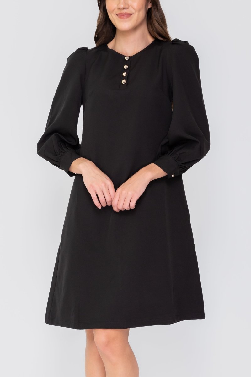 AMANDA DRESS (Black) - Dress - Yakira Bella