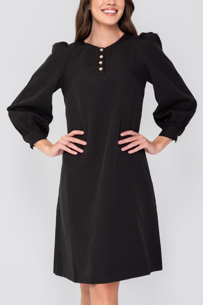 AMANDA DRESS (Black) - Dress - Yakira Bella