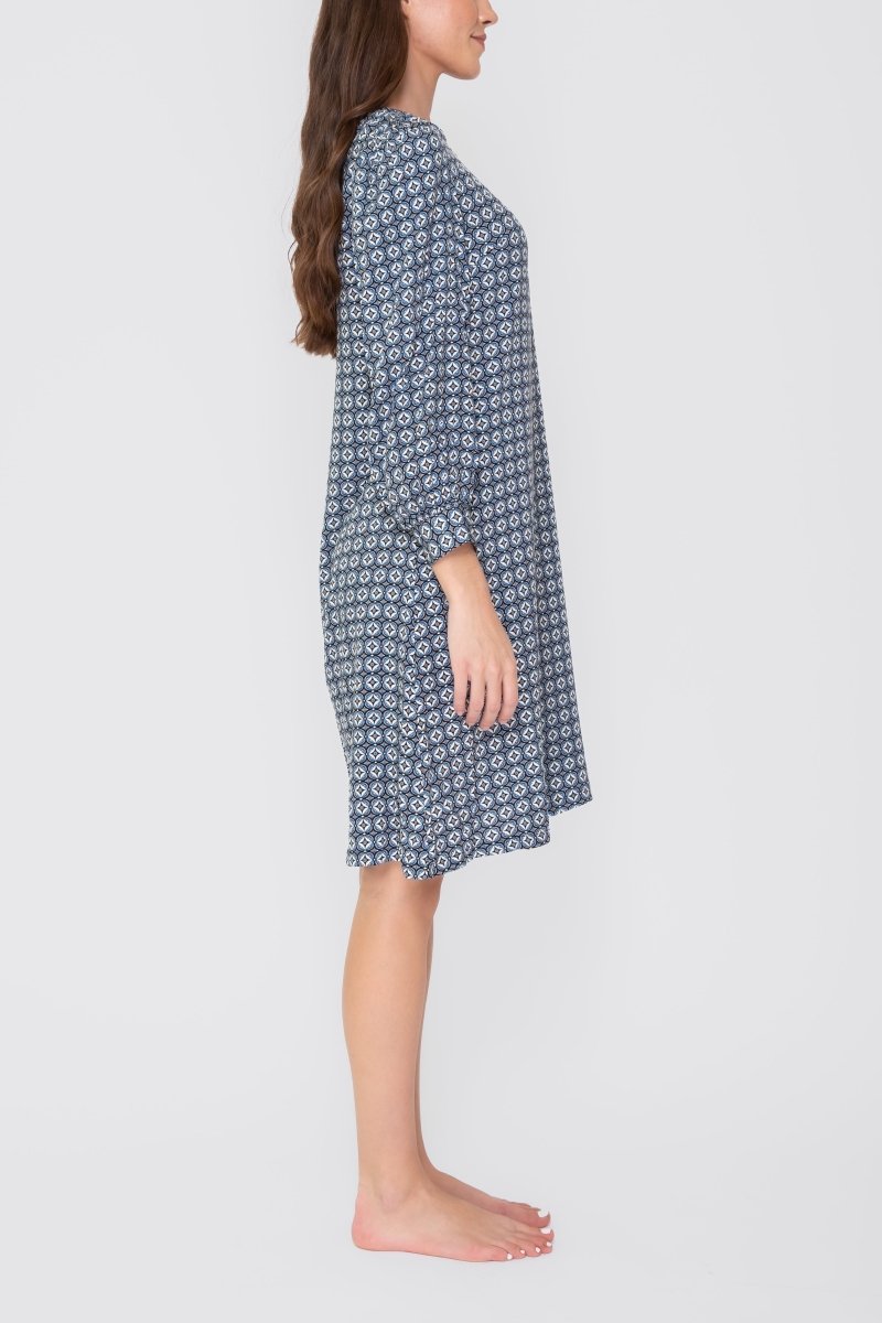 AMANDA DRESS (Blue/Black) - Dress - Yakira Bella