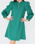 AMANDA DRESS (GREEN) 37.5" - Dress - Yakira Bella