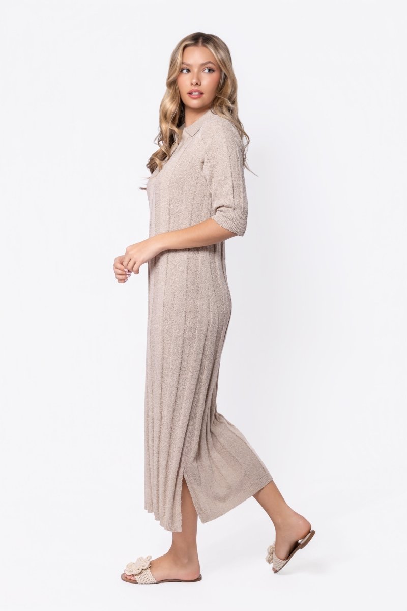 Amara Dress (Beige) - Dress - Yakira Bella