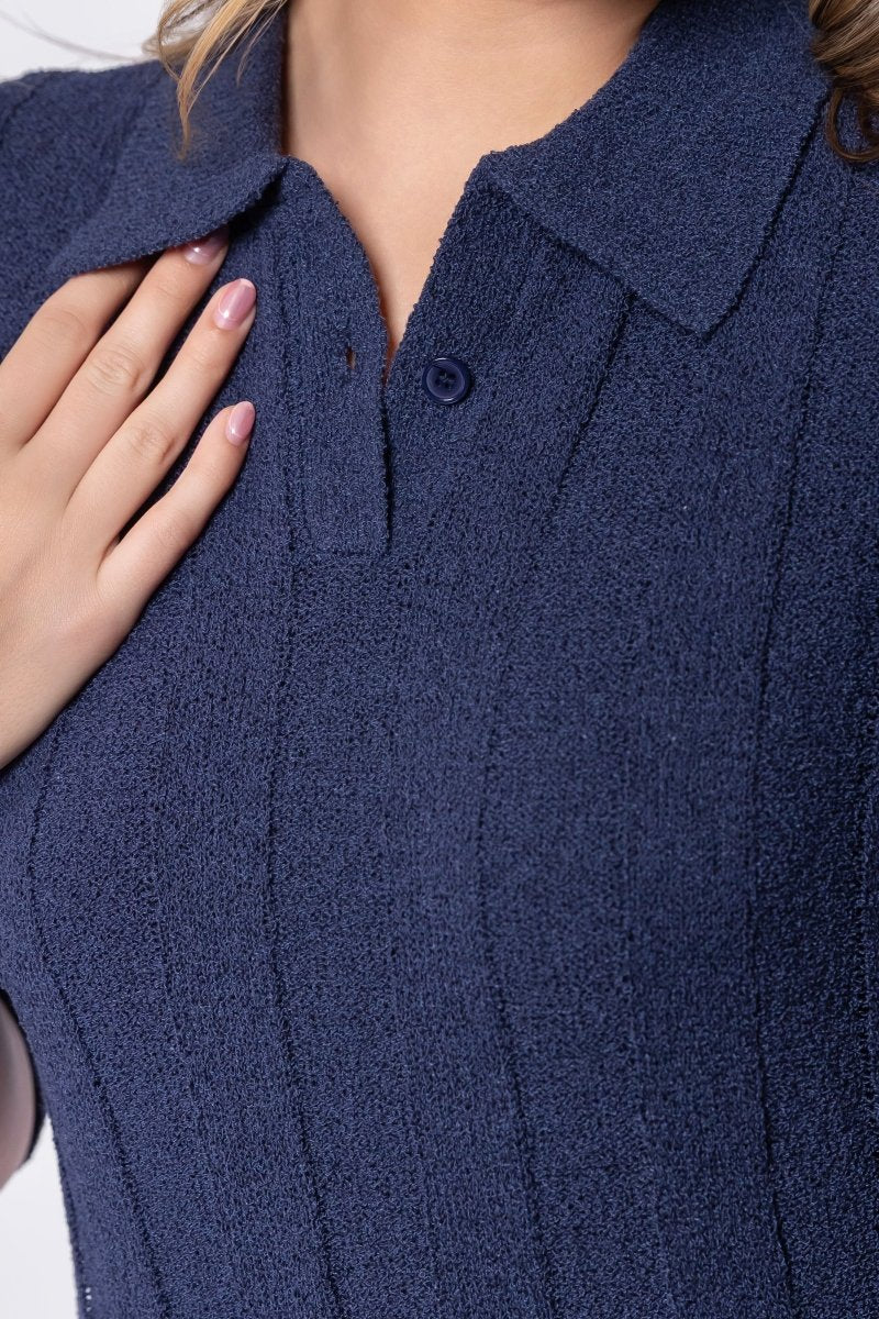 Amara Dress (Navy) - Dress - Yakira Bella