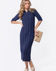 Amara Dress (Navy) - Dress - Yakira Bella