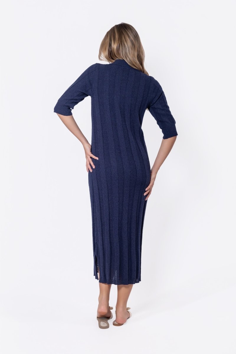 Amara Dress (Navy) - Dress - Yakira Bella