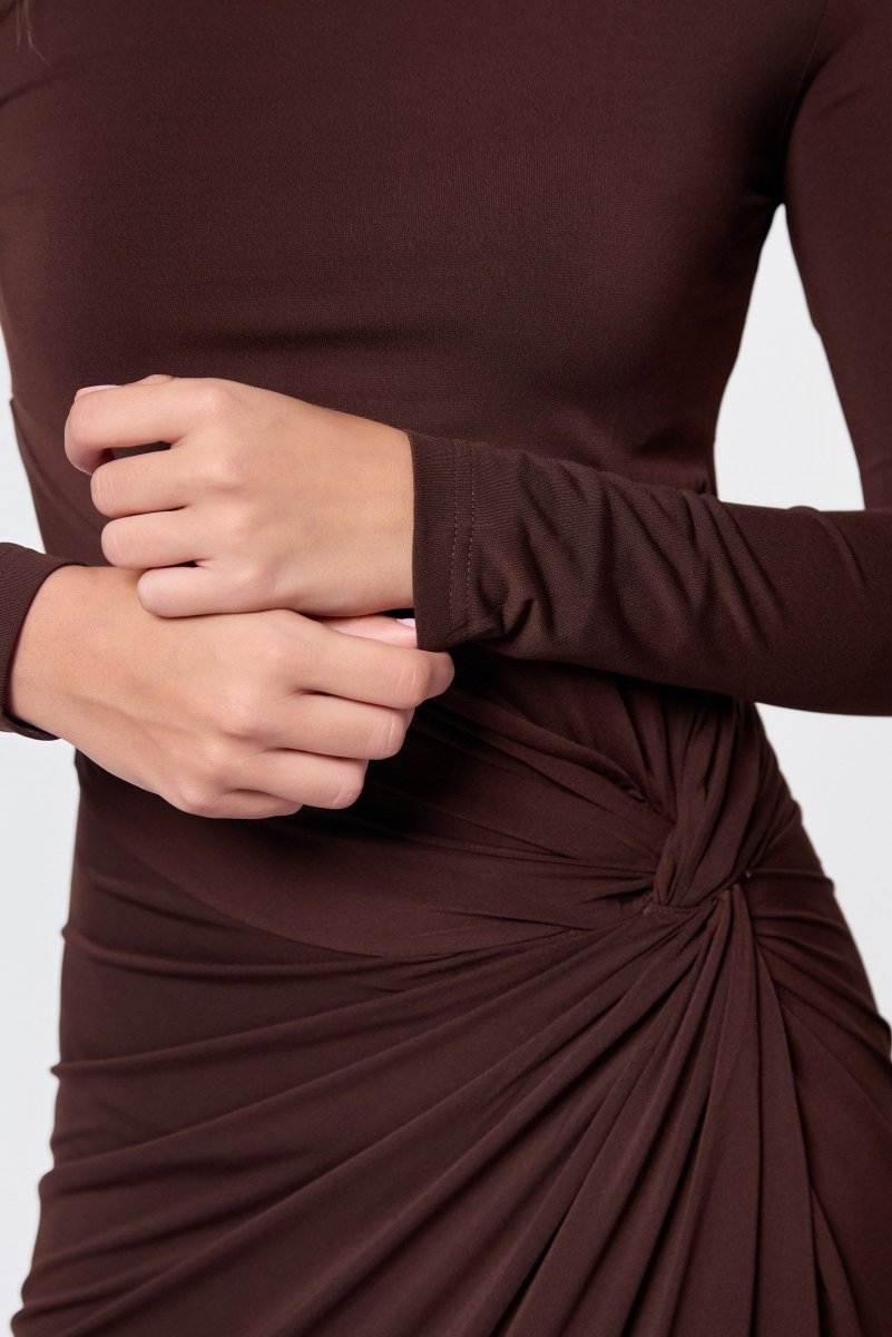 Amari Dress (Dark Brown) - Dress - Yakira Bella