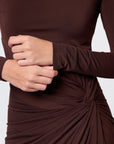 Amari Dress (Dark Brown) - Dress - Yakira Bella