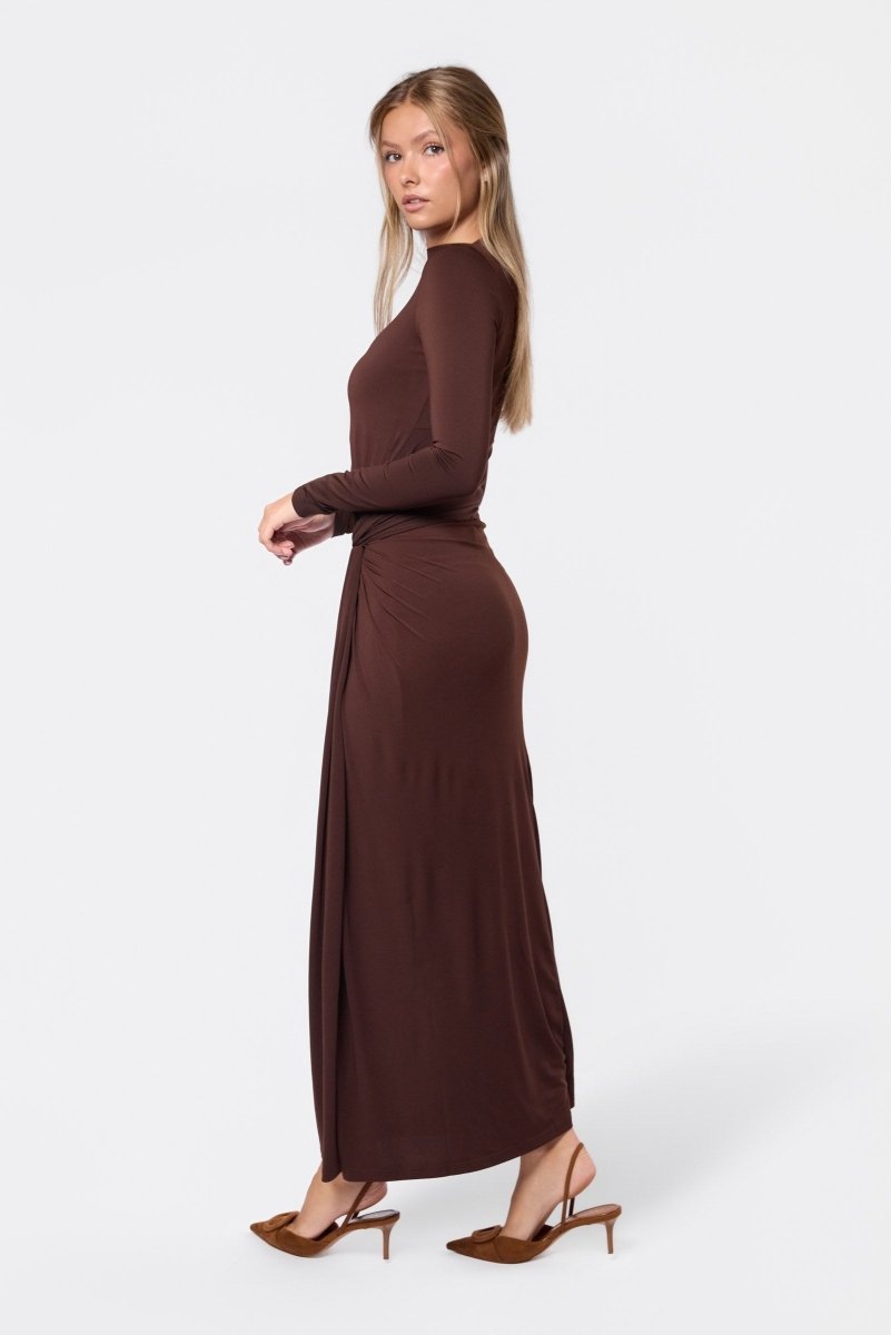 Amari Dress (Dark Brown) - Dress - Yakira Bella