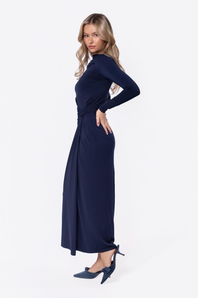 Amari Dress (Navy) - Dress - Yakira Bella