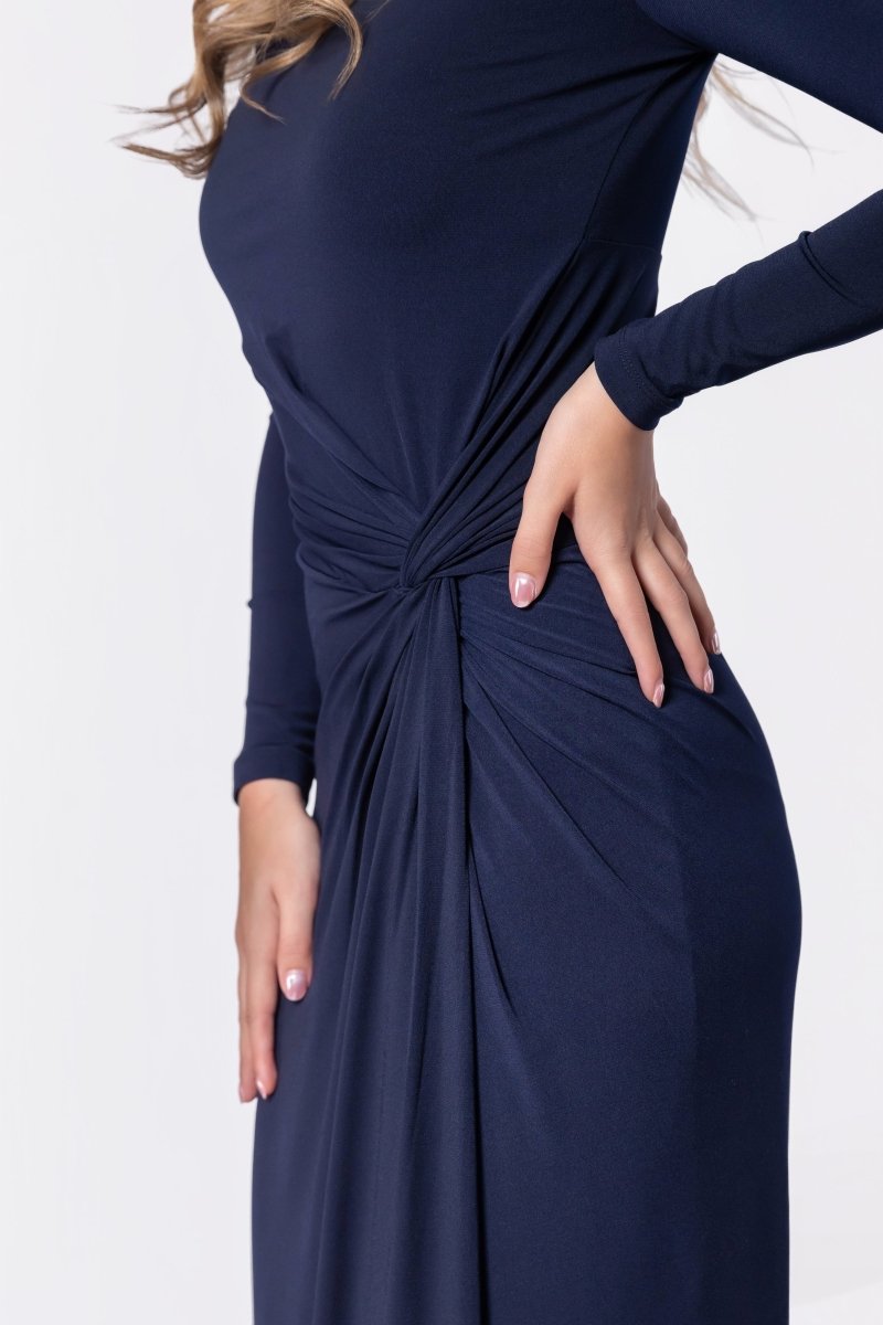 Amari Dress (Navy) - Dress - Yakira Bella