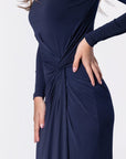 Amari Dress (Navy) - Dress - Yakira Bella