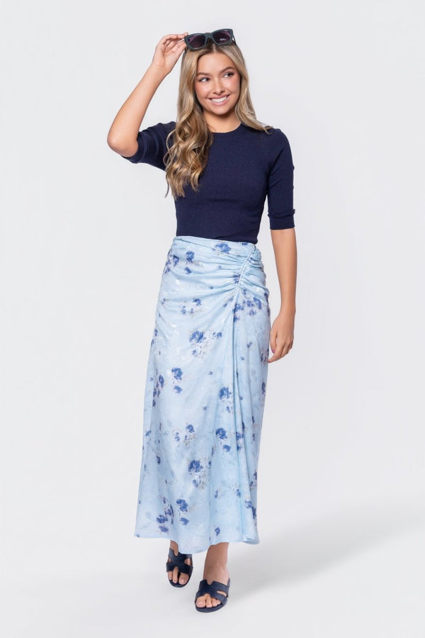 Amaris Skirt (Blue Ground) - Skirt - Yakira Bella