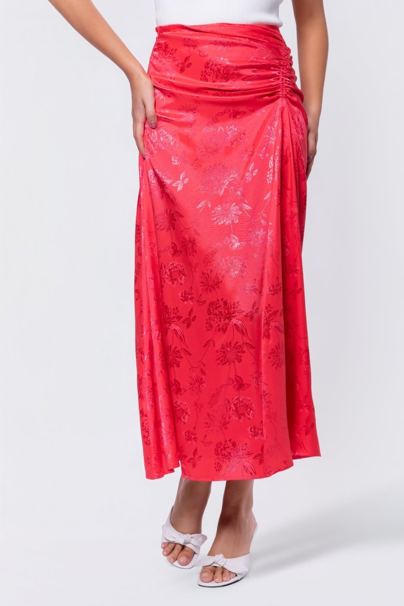 Amaris Skirt (Coral Pink) - Skirt - Yakira Bella
