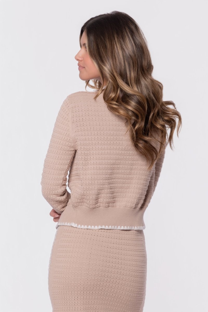 Amaya Cardigan (Beige) - Dress - Yakira Bella