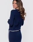 Amaya Cardigan (Navy) - Dress - Yakira Bella