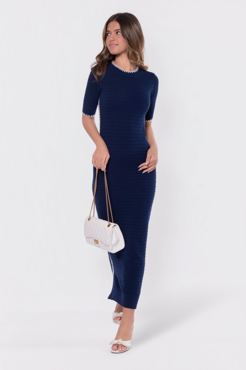 Amaya Dress (Navy) - Dress - Yakira Bella
