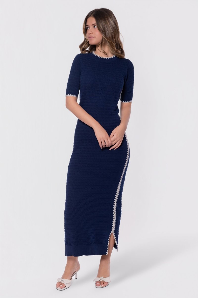Amaya Dress (Navy) - Dress - Yakira Bella