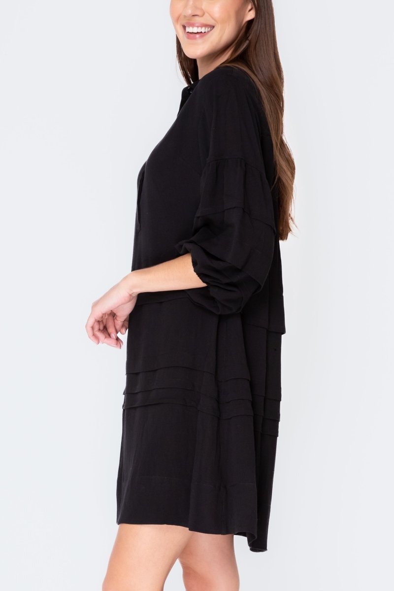 AMBER DRESS (Black) - Dress - Yakira Bella