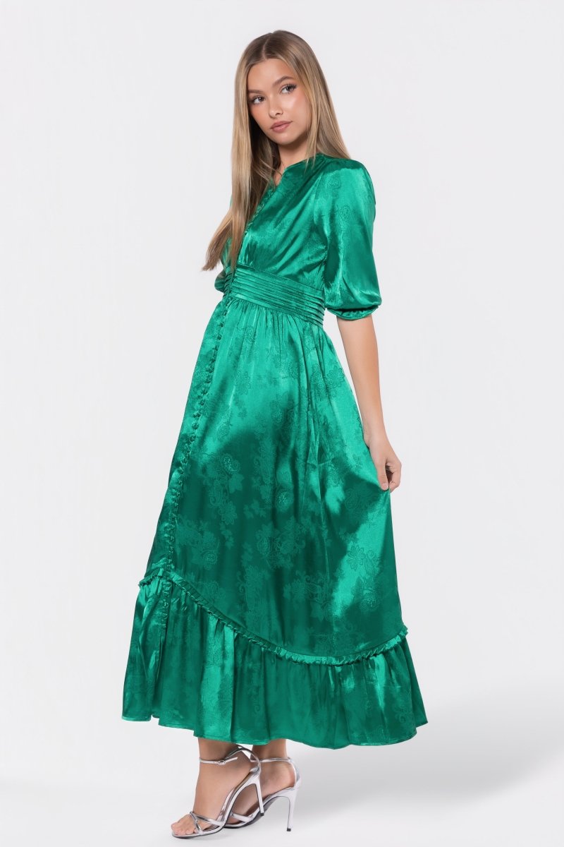 Amelia Dress (Green) - Dress - Yakira Bella