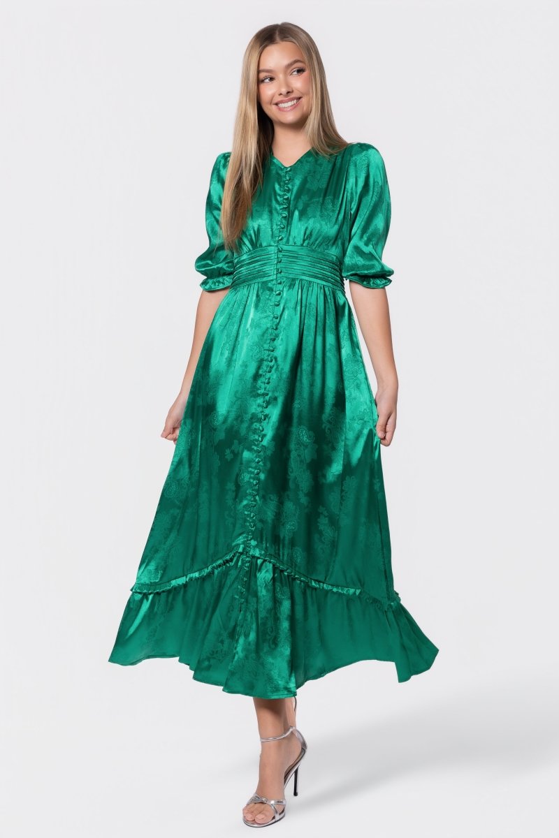 Amelia Dress (Green) - Dress - Yakira Bella