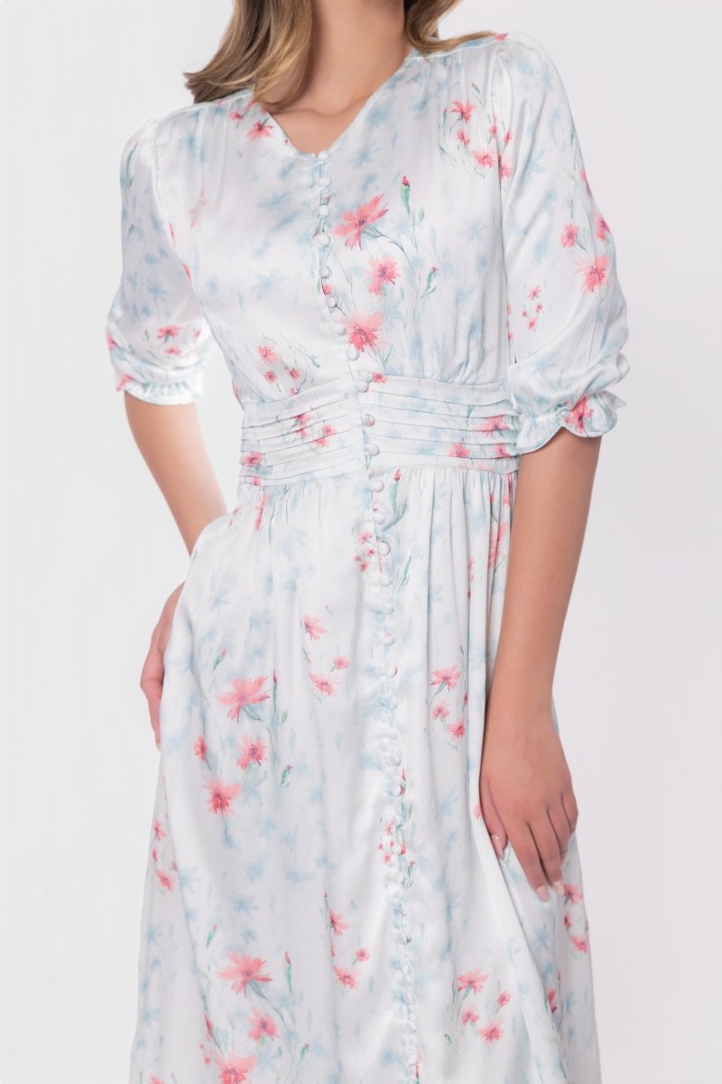 Amelia Dress (Ivory Ground) - Dress - Yakira Bella