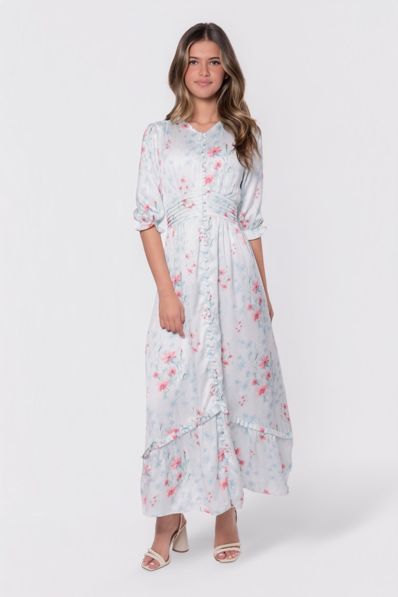 Amelia Dress (Ivory Ground) - Dress - Yakira Bella