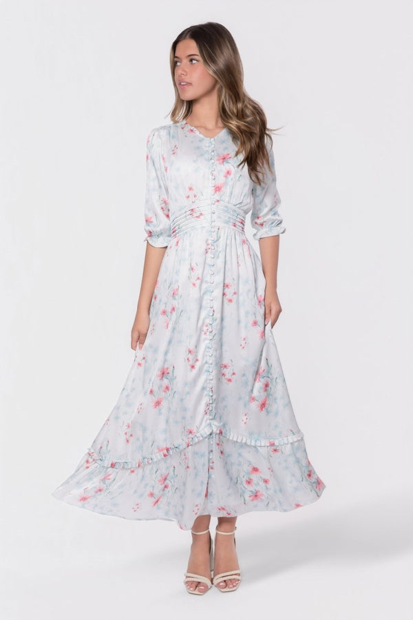Amelia Dress (Ivory Ground) - Dress - Yakira Bella