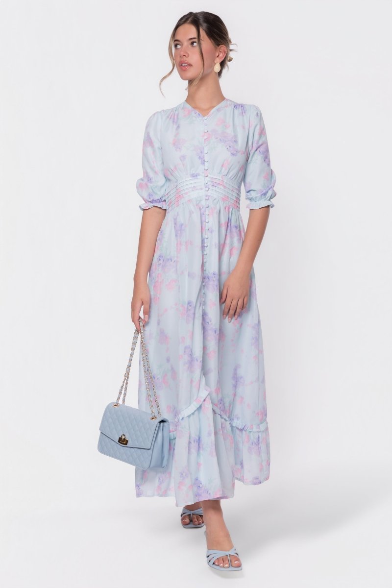Amelia Dress (Light Blue) - Dress - Yakira Bella