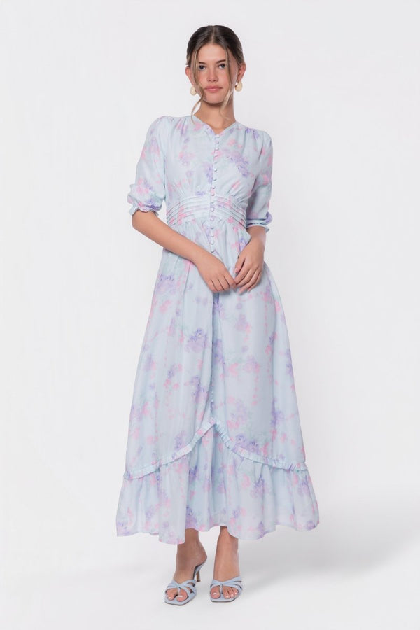 Amelia Dress (Light Blue) - Dress - Yakira Bella
