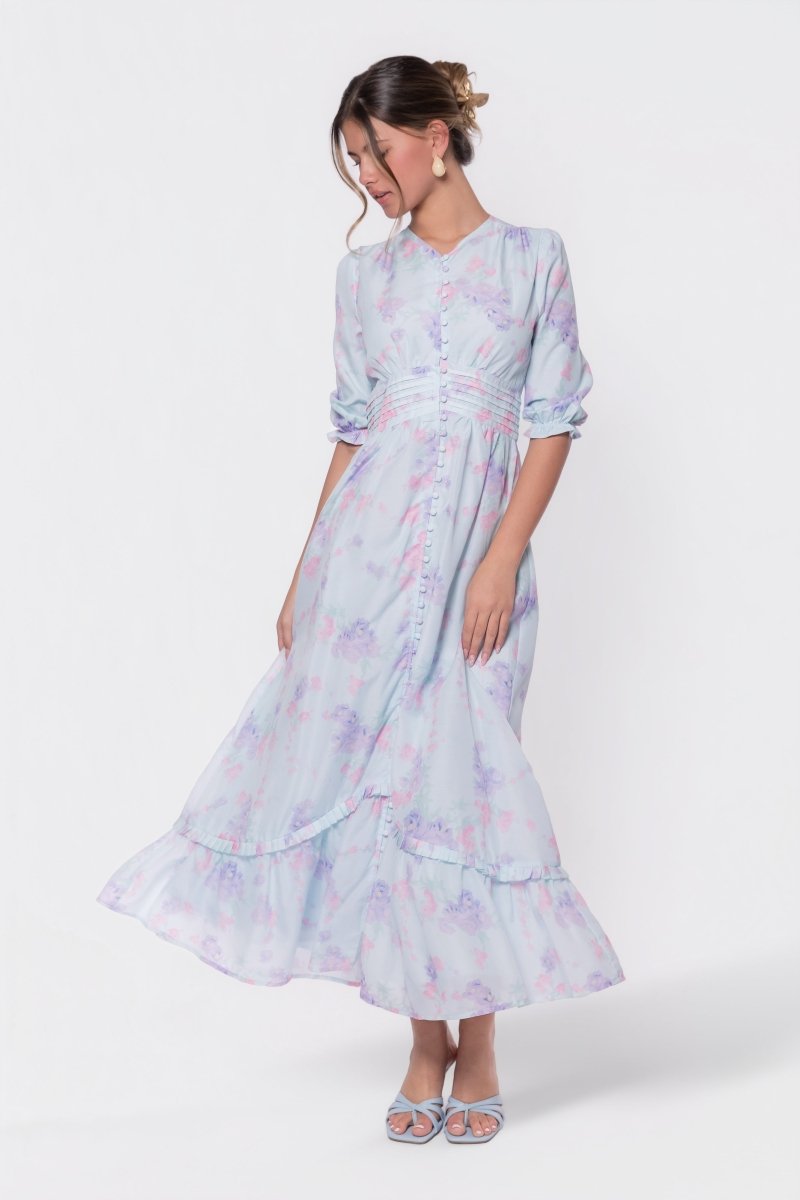 Amelia Dress (Light Blue) - Dress - Yakira Bella