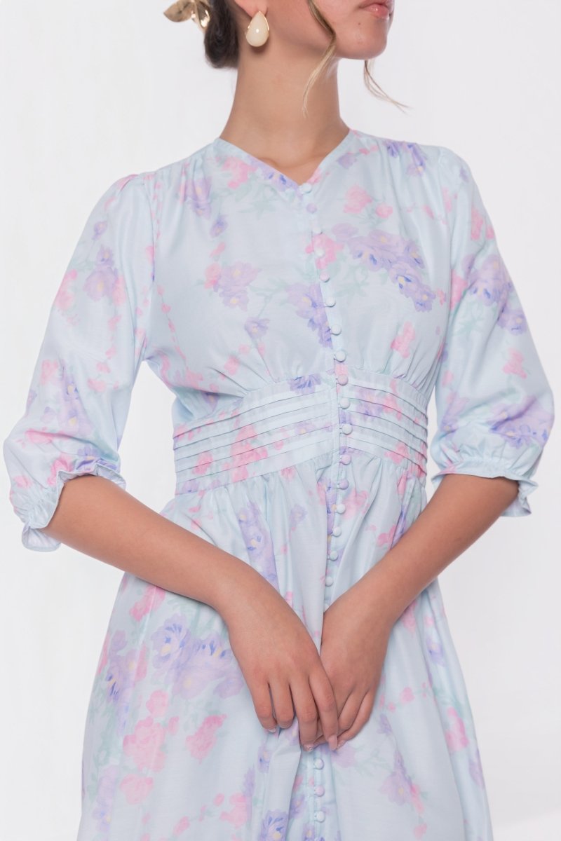 Amelia Dress (Light Blue) - Dress - Yakira Bella