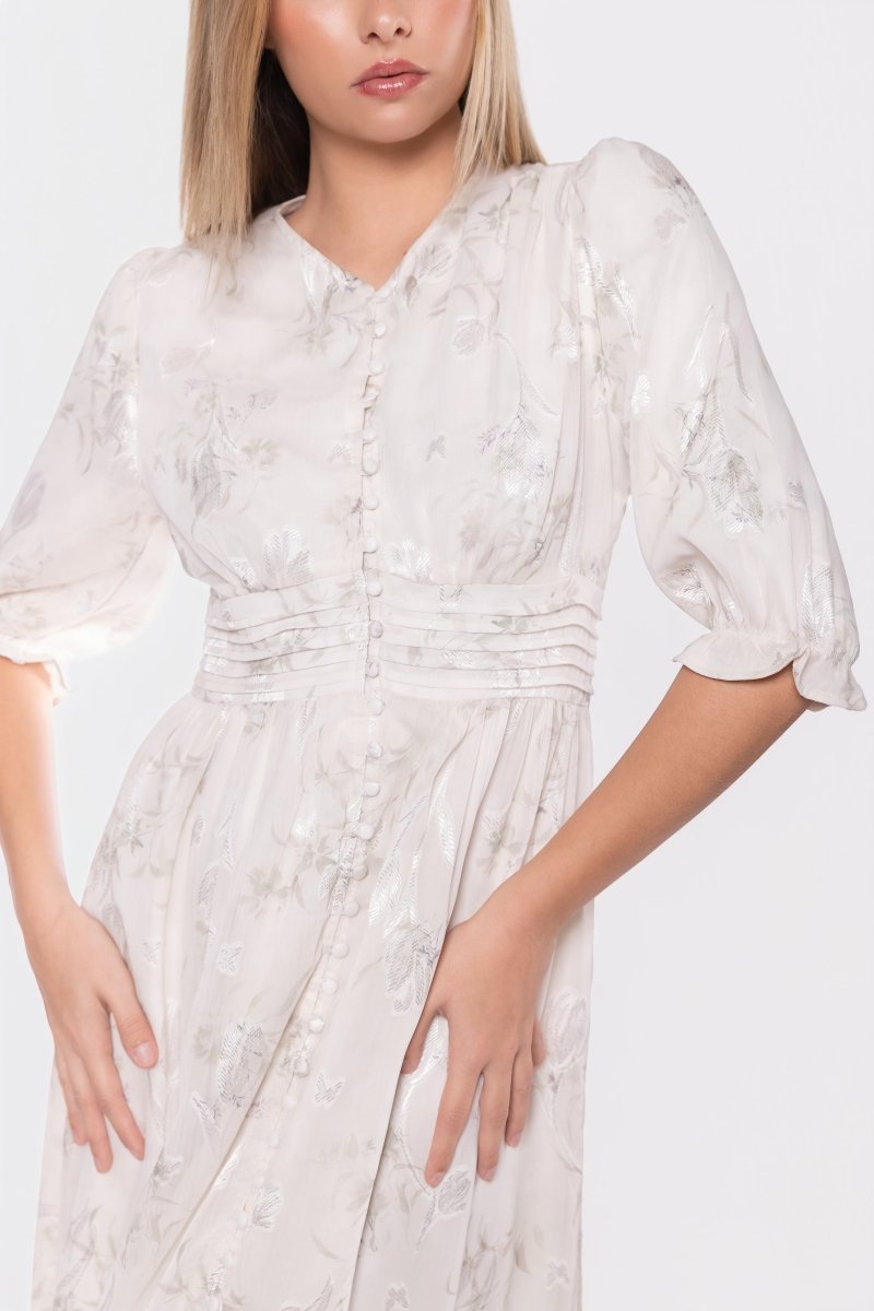 Amelia Dress (Sage Flower) - Dress - Yakira Bella