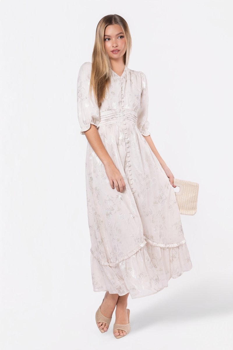 Amelia Dress (Sage Flower) - Dress - Yakira Bella