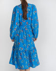 AMIRAH DRESS Long Sleeve (Blue) - Dress - Yakira Bella