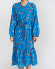 AMIRAH DRESS Long Sleeve (Blue) - Dress - Yakira Bella