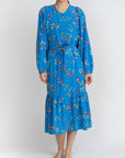 AMIRAH DRESS Long Sleeve (Blue) - Dress - Yakira Bella