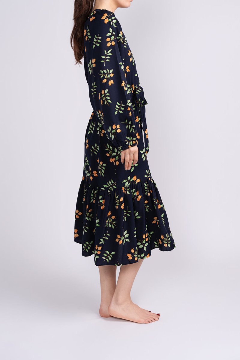 AMIRAH DRESS Long Sleeve (Navy) - Dress - Yakira Bella