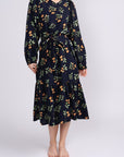 AMIRAH DRESS Long Sleeve (Navy) - Dress - Yakira Bella