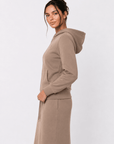 Amory Full-Zip Hoodie (Mocha) - Top - Yakira Bella