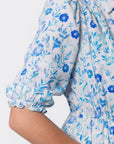 Amy Dress (White Blue) - Dress - Yakira Bella