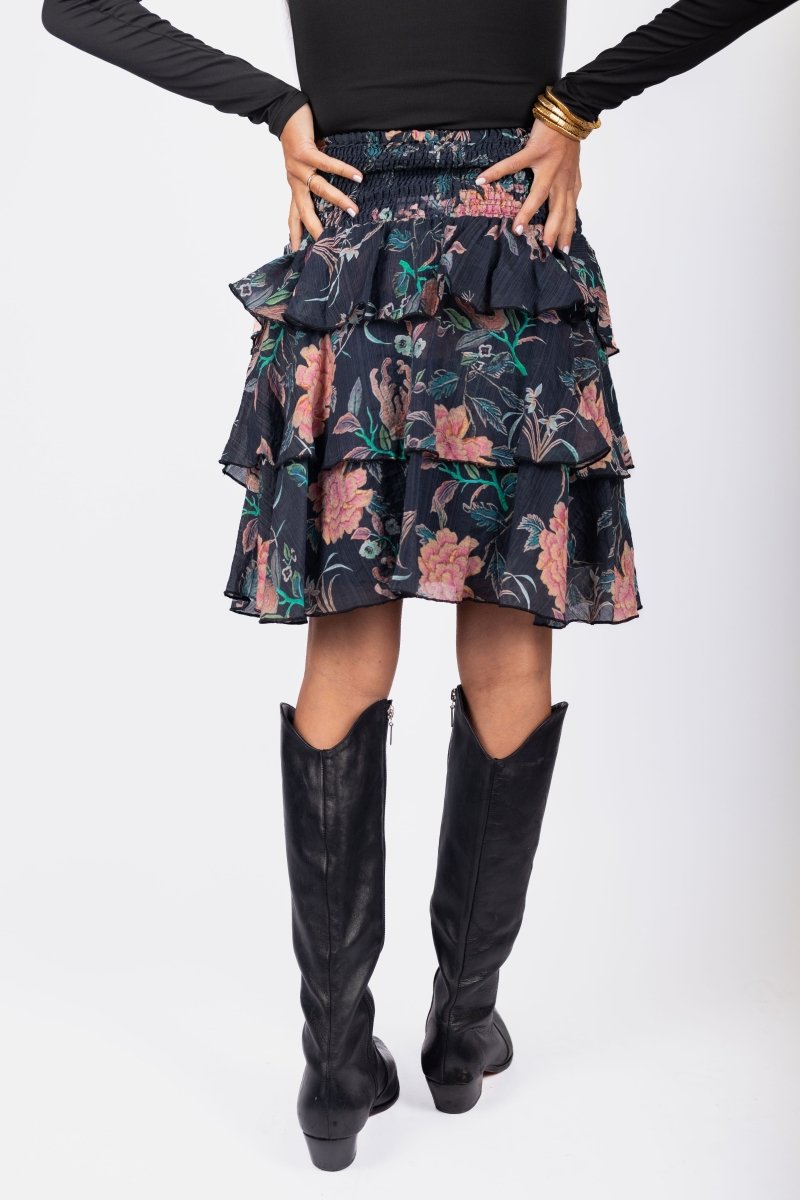 Ana Skirt (Black Pattern) - Skirt - Yakira Bella