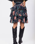 Ana Skirt (Black Pattern) - Skirt - Yakira Bella