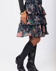 Ana Skirt (Black Pattern) - Skirt - Yakira Bella