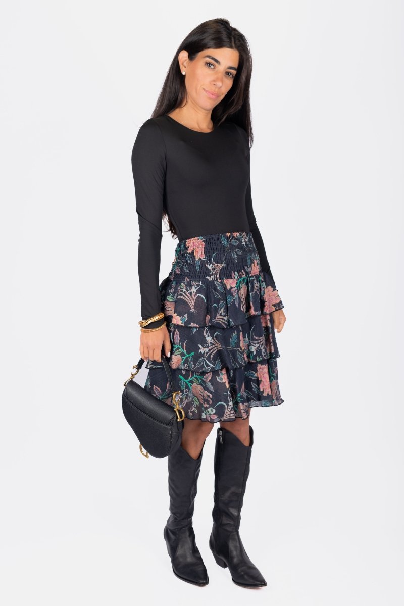 Ana Skirt (Black Pattern) - Skirt - Yakira Bella